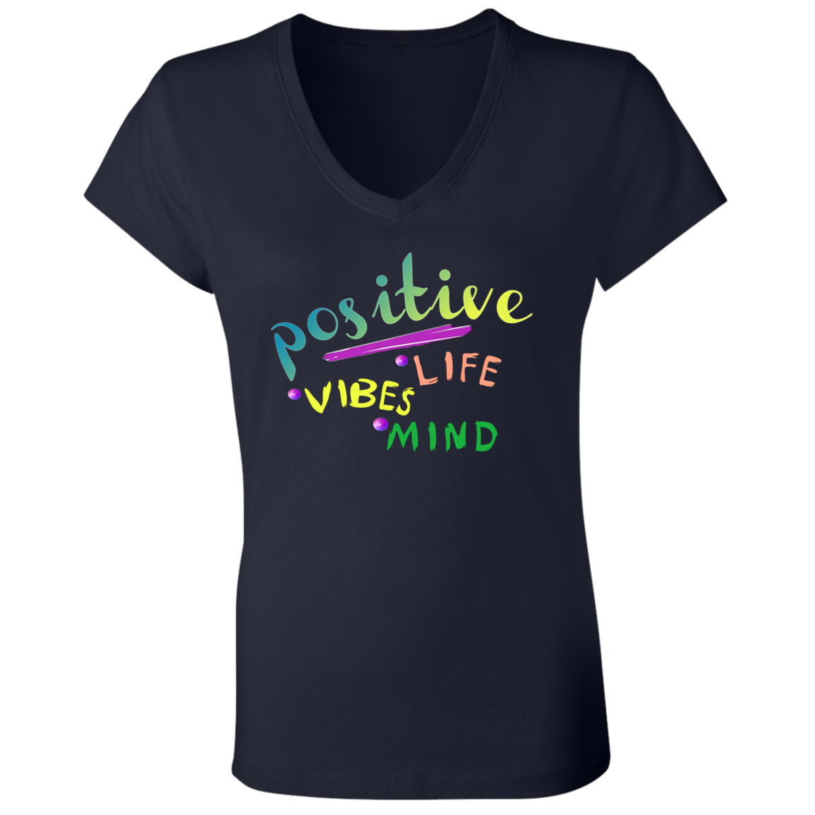 Positive 3 B6005 Ladies' Jersey V-Neck T-Shirt