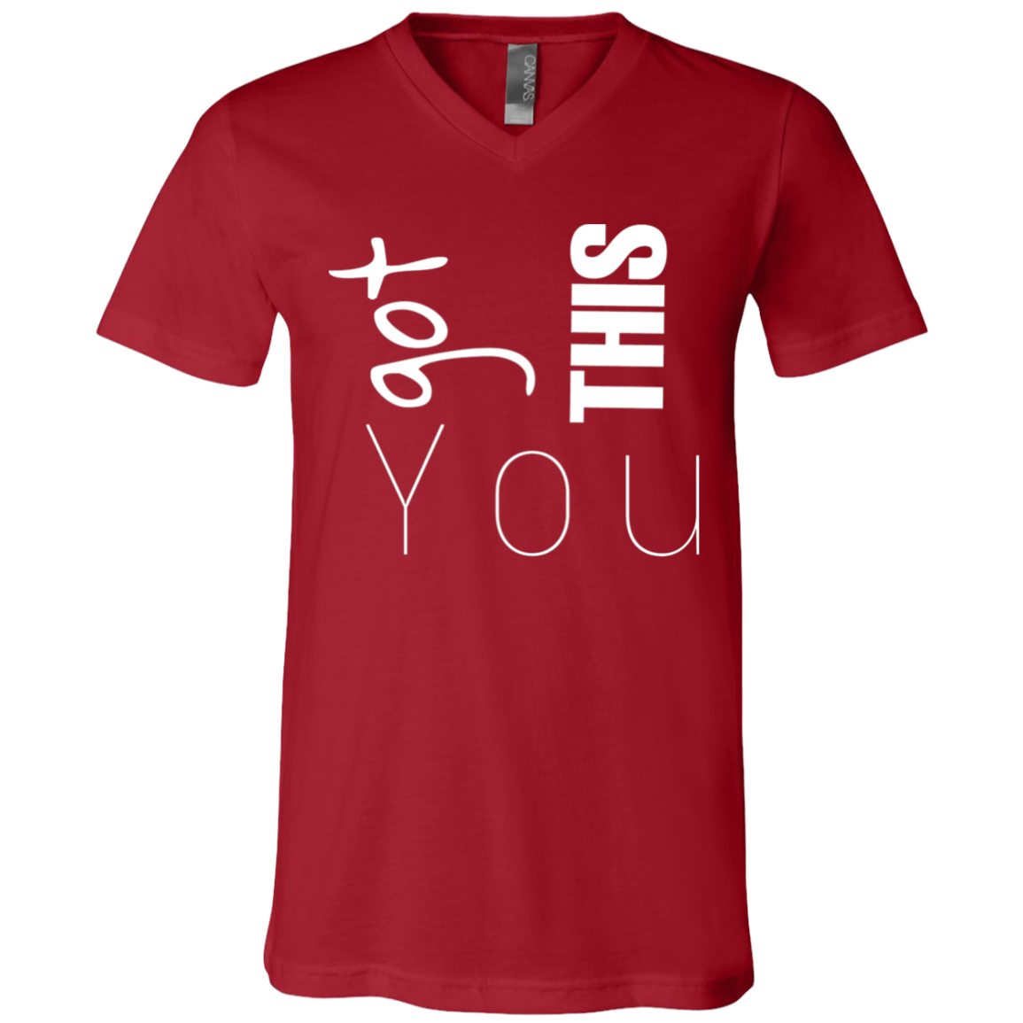 You got this 3005 Unisex Jersey SS V-Neck T-Shirt