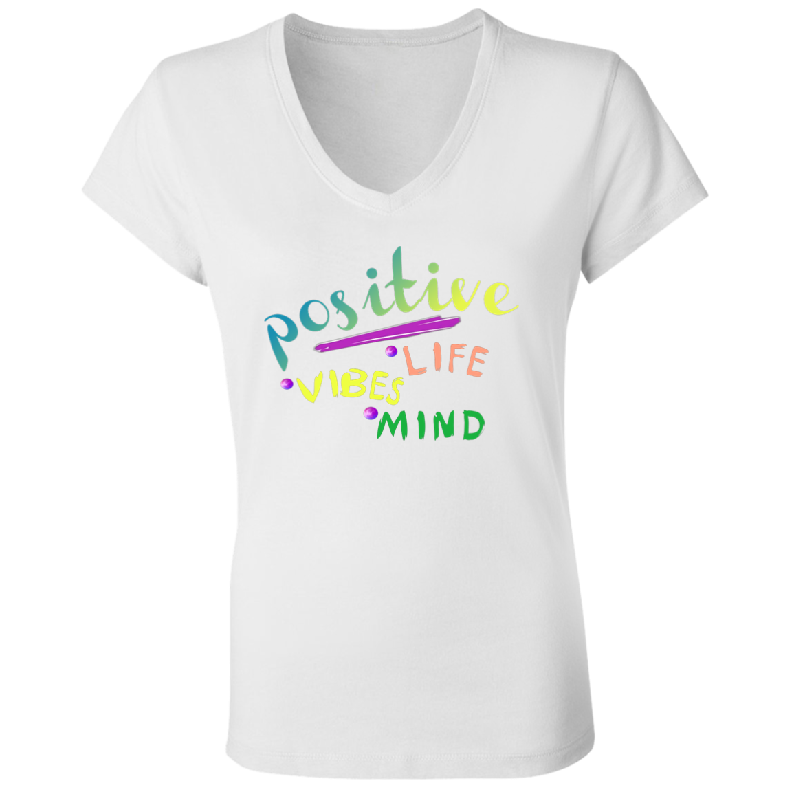 Positive 3 B6005 Ladies' Jersey V-Neck T-Shirt