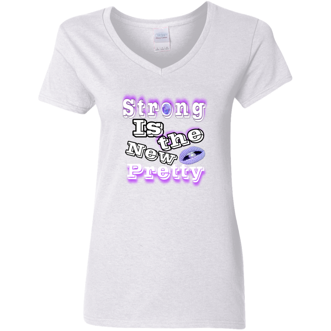 NewPretty G500VL Ladies' 5.3 oz. V-Neck T-Shirt