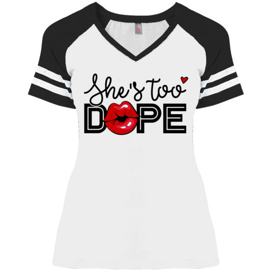 ShesDope DM476 Ladies' Game V-Neck T-Shirt