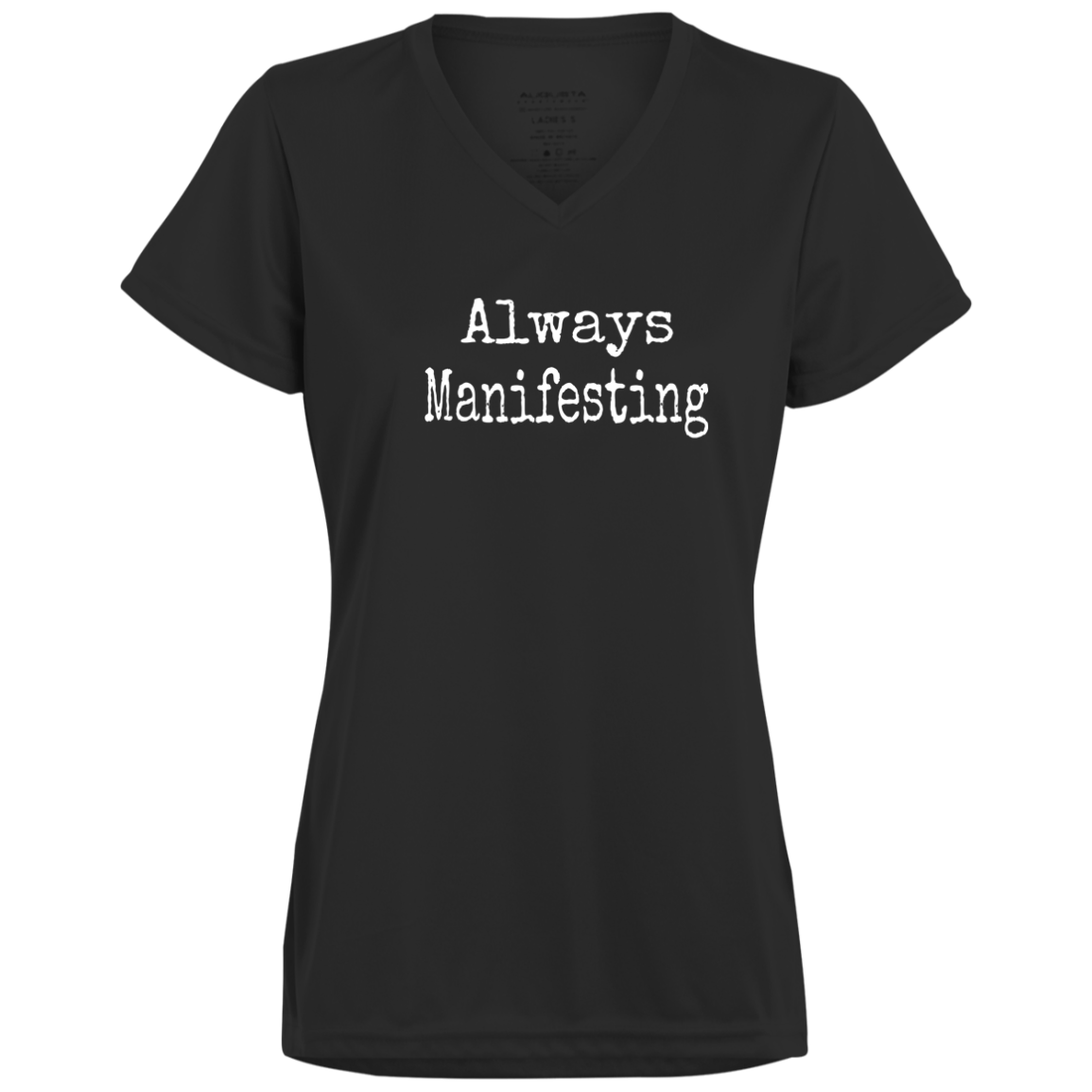 W.Manifesting 1790 Ladies’ Moisture-Wicking V-Neck Tee