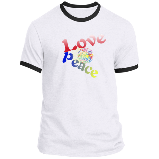 PEACE LOVE PC54R Ringer Tee