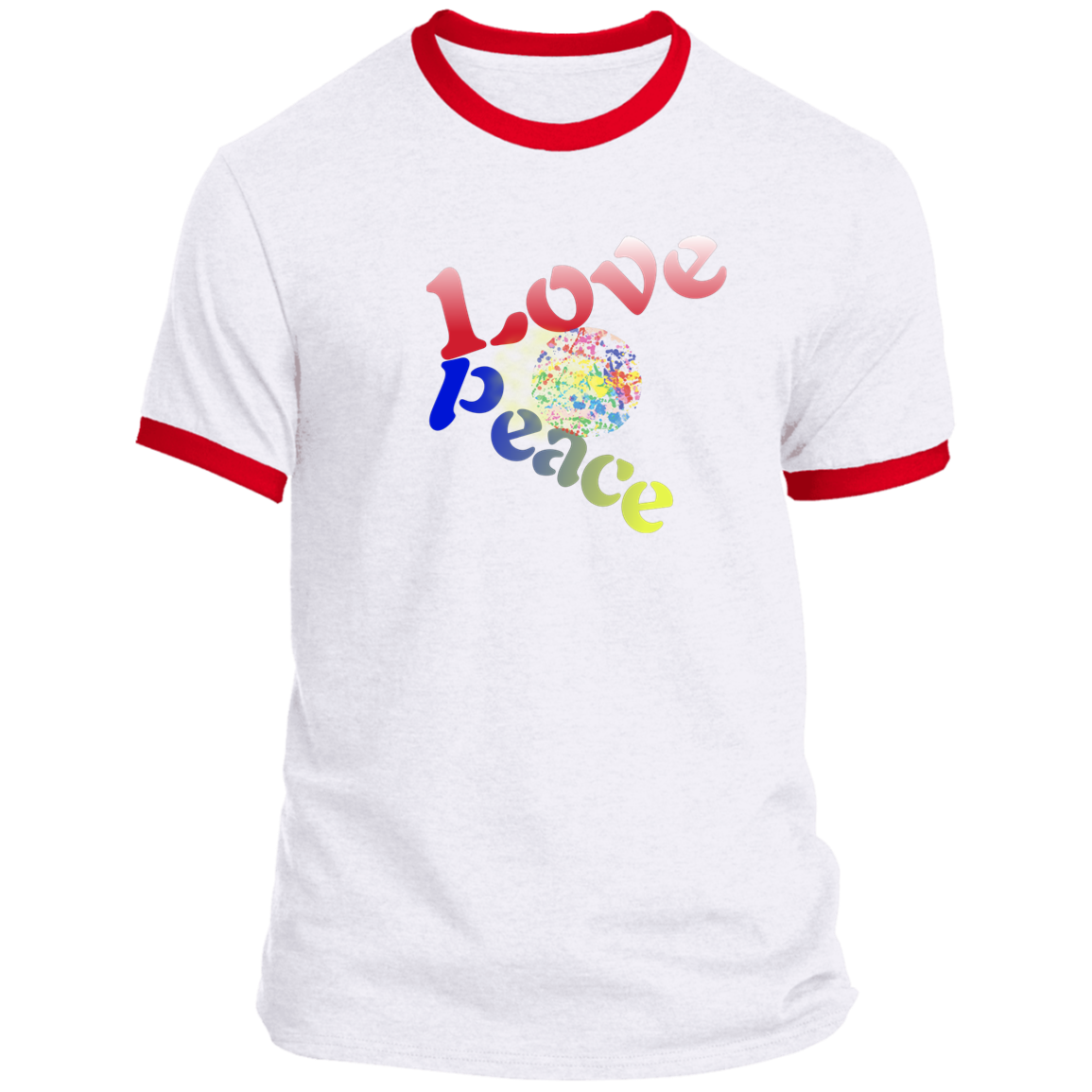 PEACE LOVE PC54R Ringer Tee