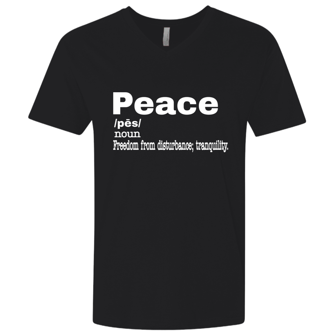 Peace NL3200 Men's Premium Fitted SS V-Neck