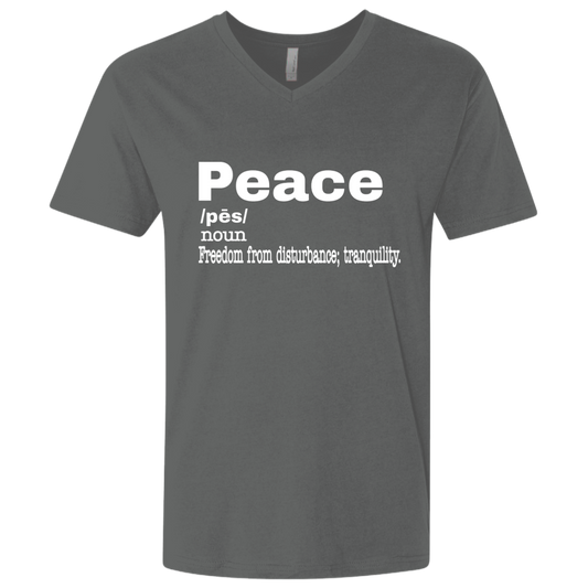 Peace NL3200 Men's Premium Fitted SS V-Neck