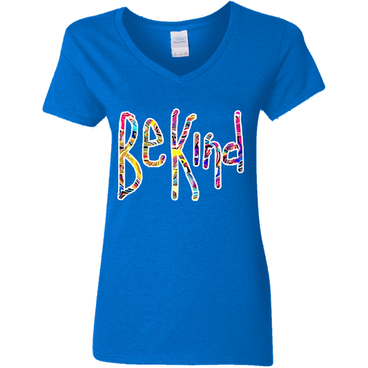 Bekind2 G500VL Ladies' 5.3 oz. V-Neck T-Shirt