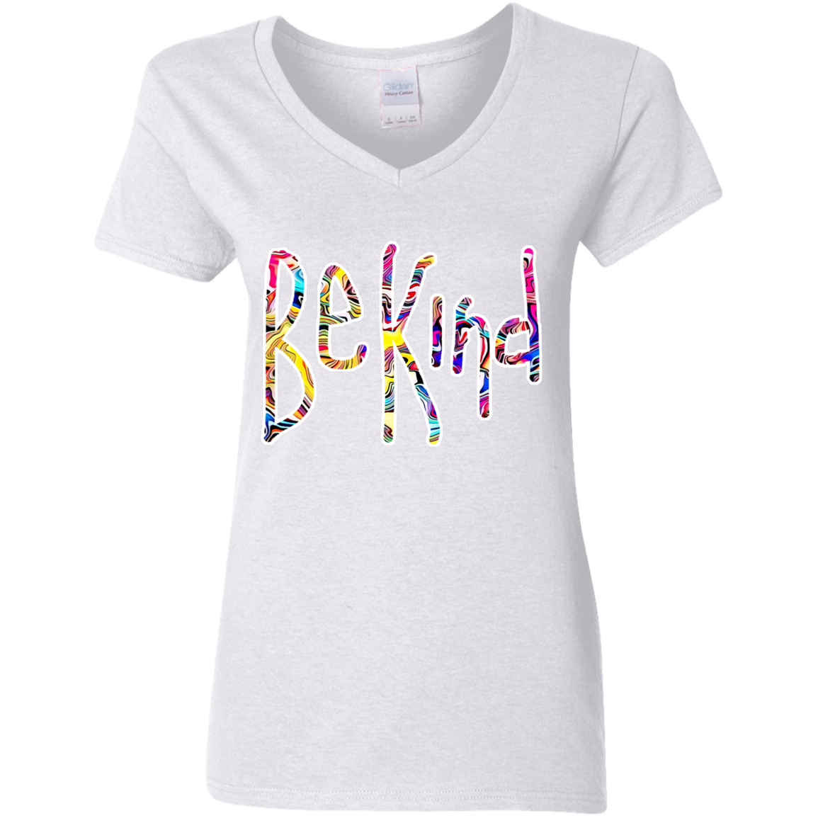 Bekind2 G500VL Ladies' 5.3 oz. V-Neck T-Shirt