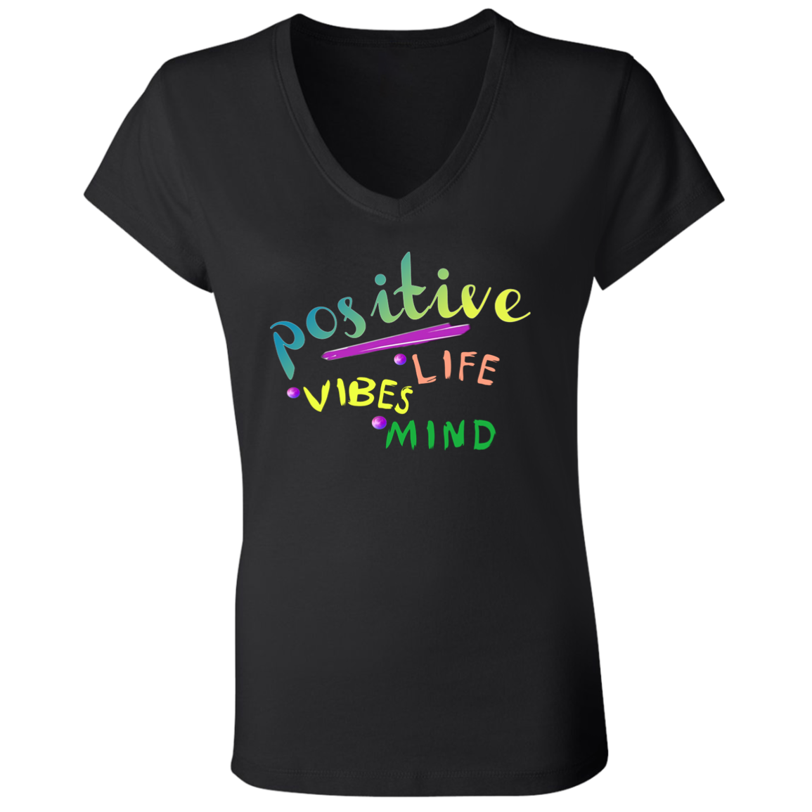 Positive 3 B6005 Ladies' Jersey V-Neck T-Shirt