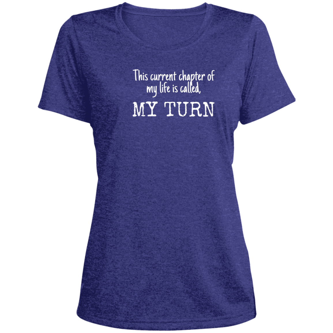 My Turn LST360 Ladies' Heather Scoop Neck Performance Tee