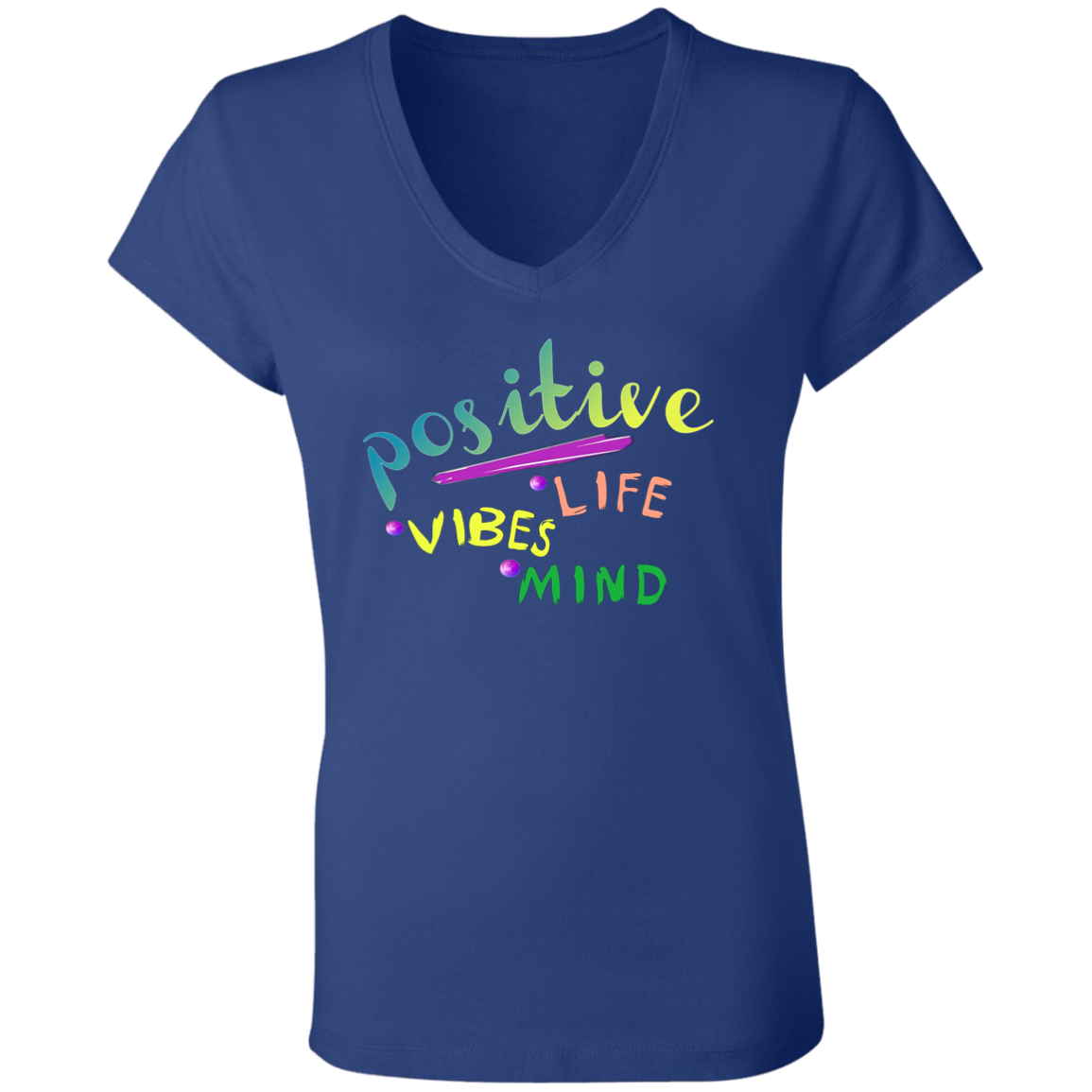 Positive 3 B6005 Ladies' Jersey V-Neck T-Shirt