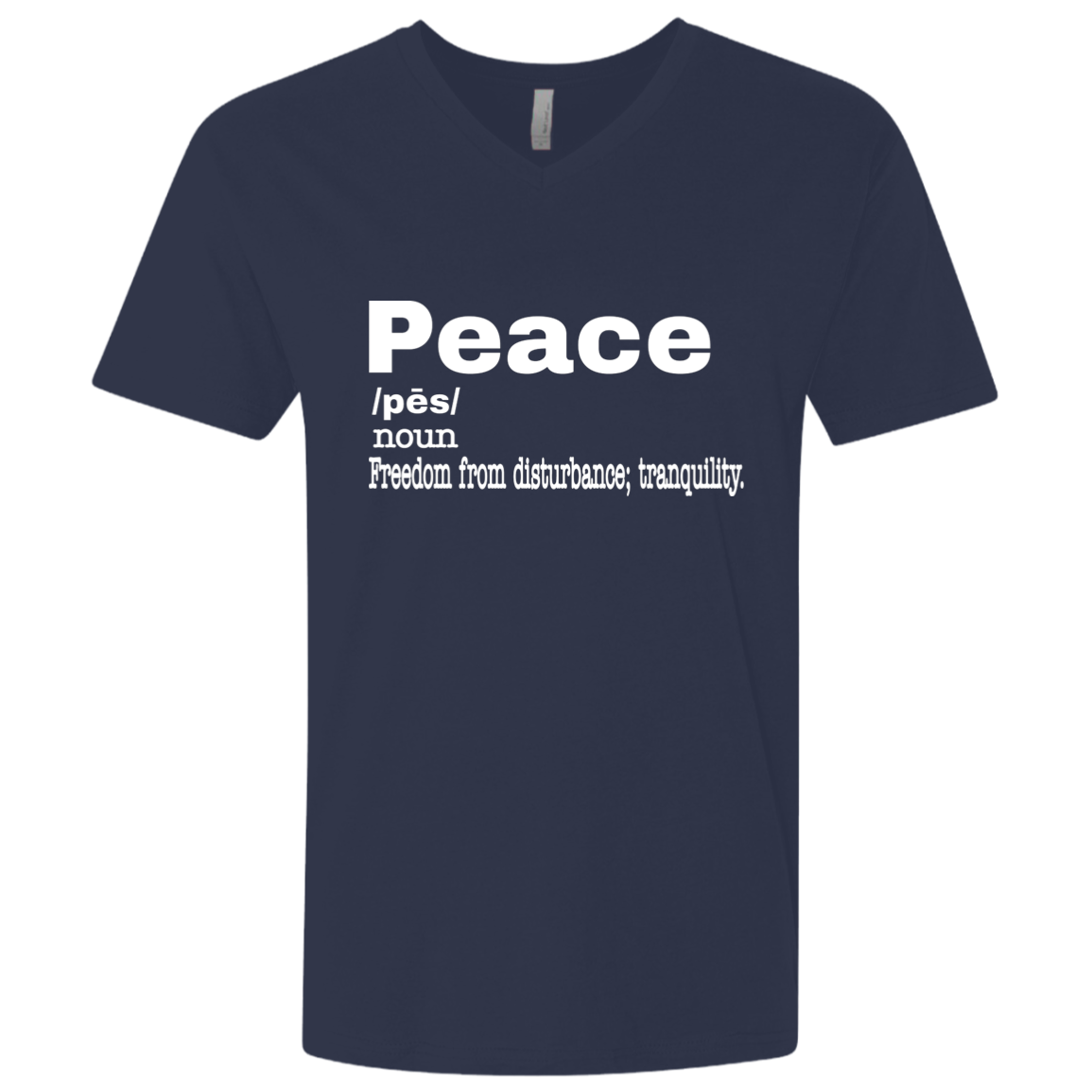 Peace NL3200 Men's Premium Fitted SS V-Neck