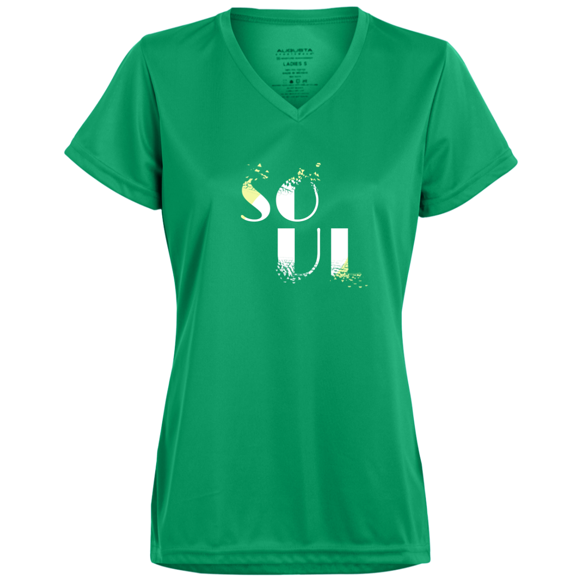 SOUL 1790 Ladies’ Moisture-Wicking V-Neck Tee 100%POLY