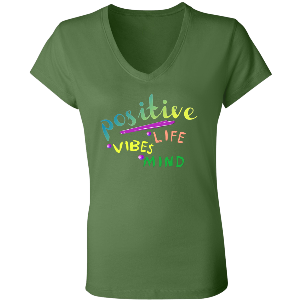 Positive 3 B6005 Ladies' Jersey V-Neck T-Shirt